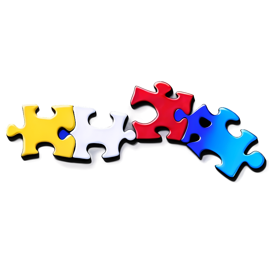 Autism Puzzle Piece Banner Png Fla