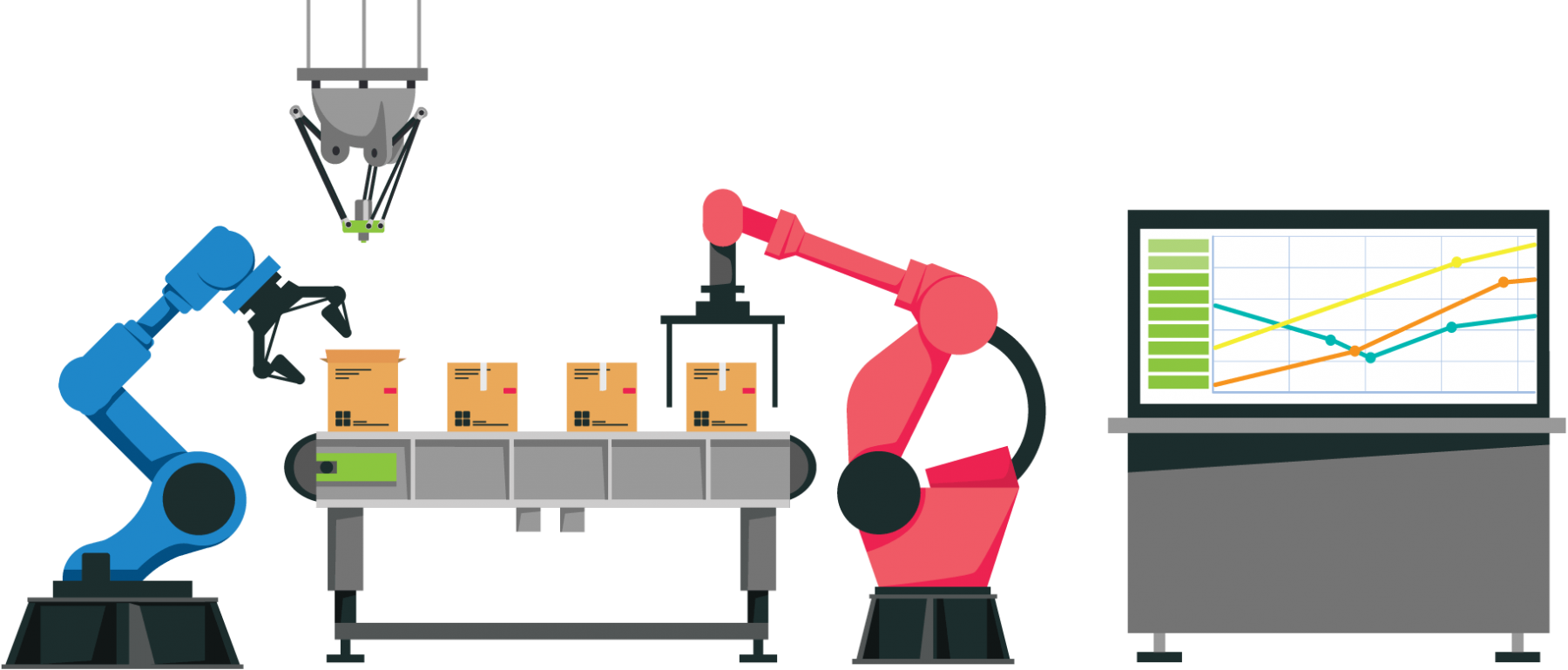 Automated Production Line Illustration