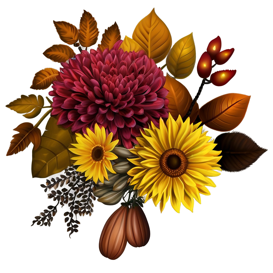 Autumn Bouquet Png Imd