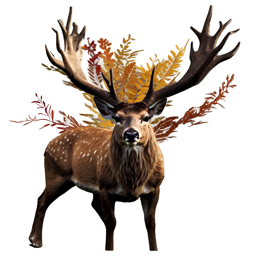 Autumn Deer Scenery Png 81