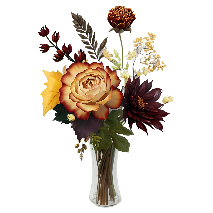 Autumn Floral Bouquet Png 06112024