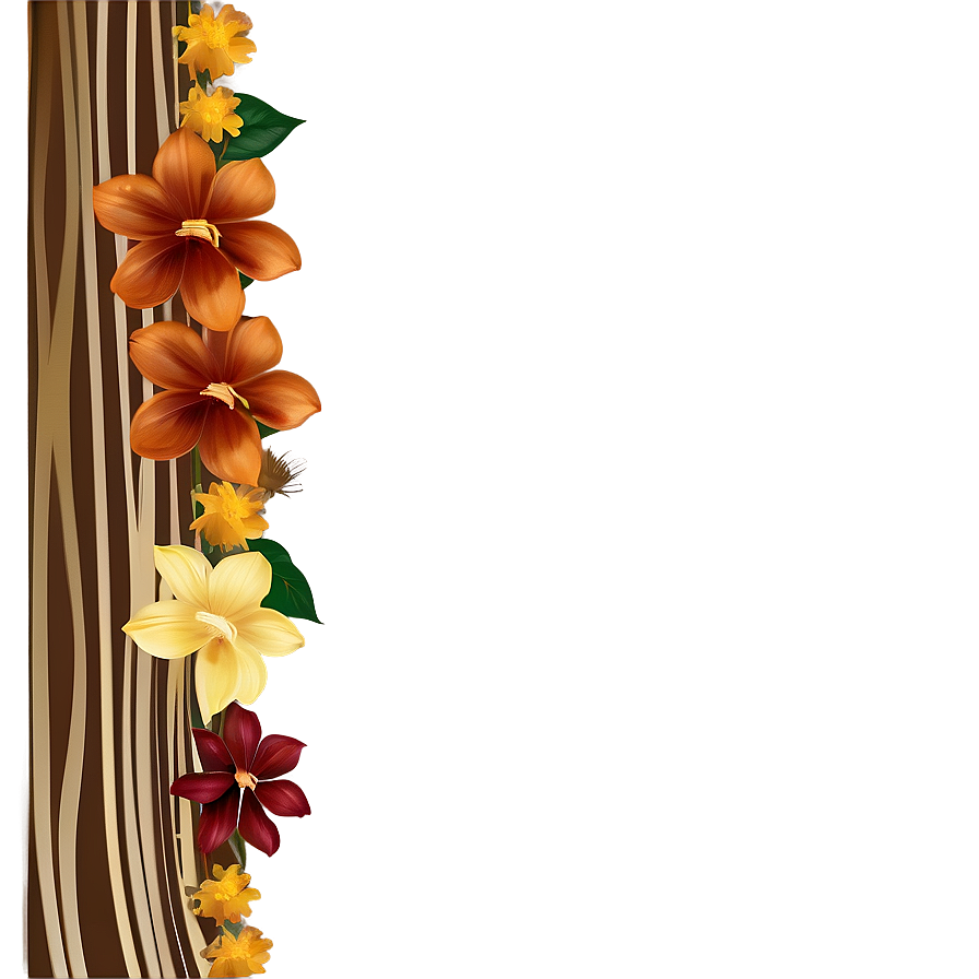 Autumn Flower Frame Png 95