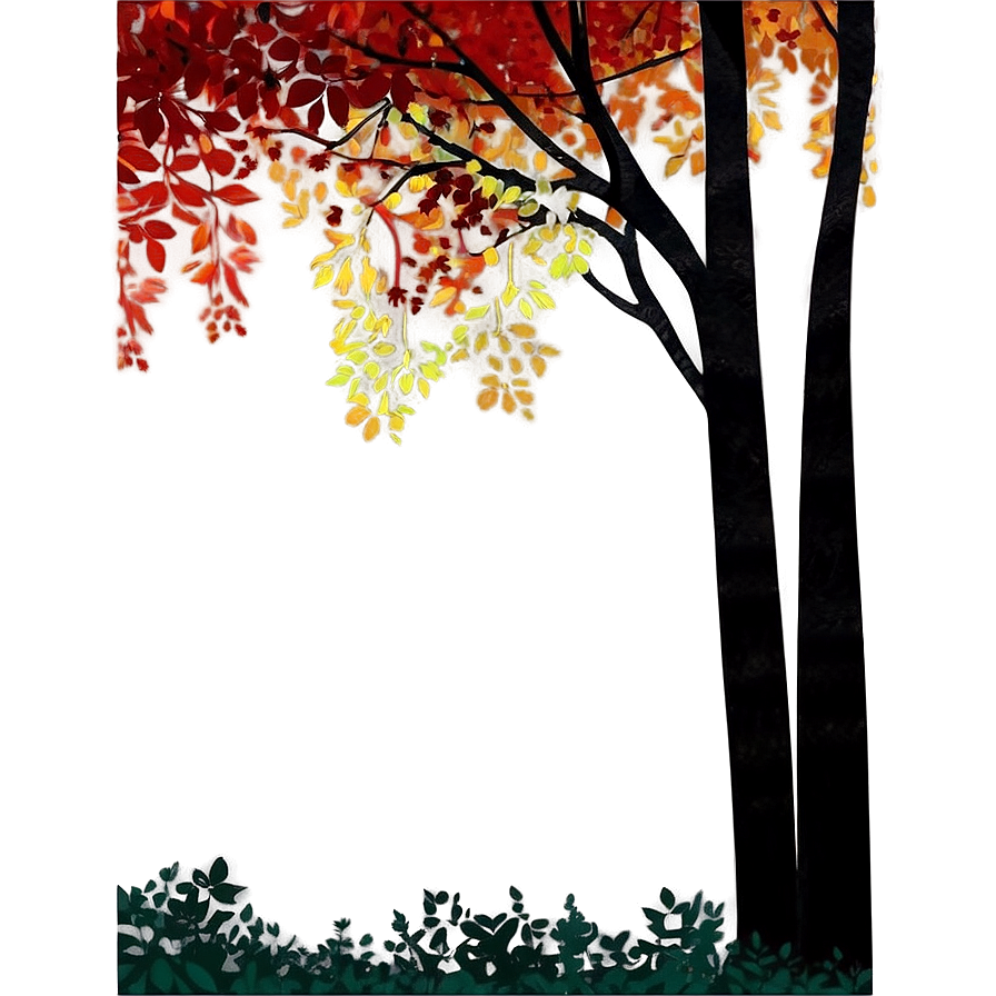 Autumn Forest Silhouette Png Aah