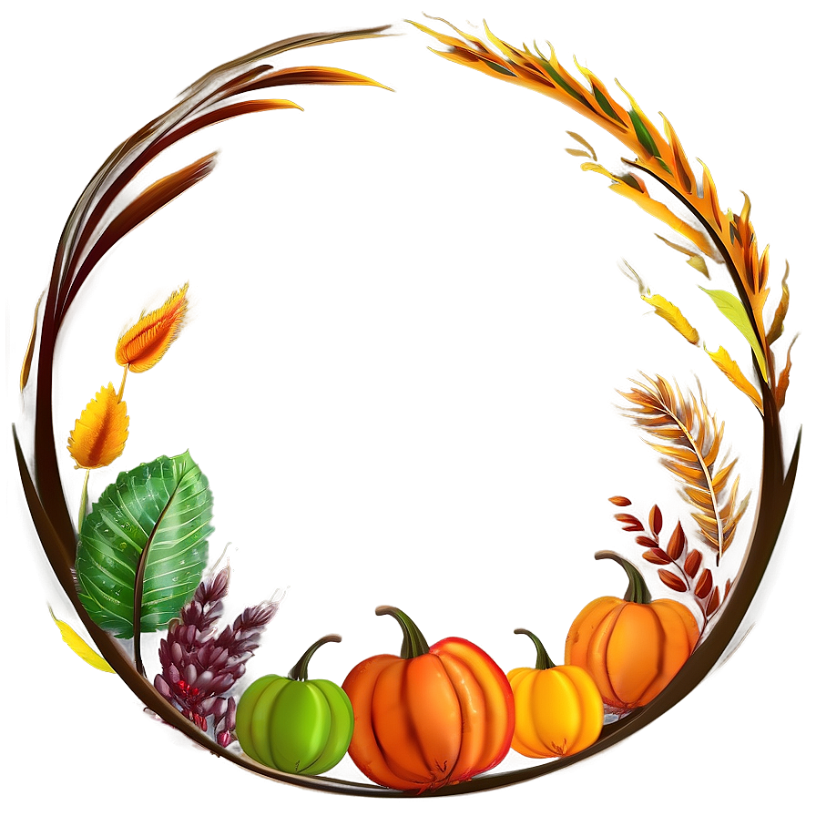 Autumn Harvest Illustration Png 24