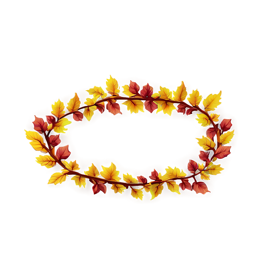 Autumn Leaf Garland Png 06202024