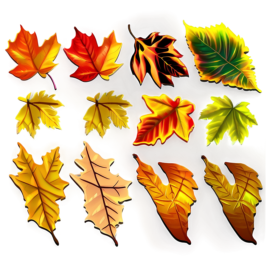 Autumn Leaf Scatter Png Vhx