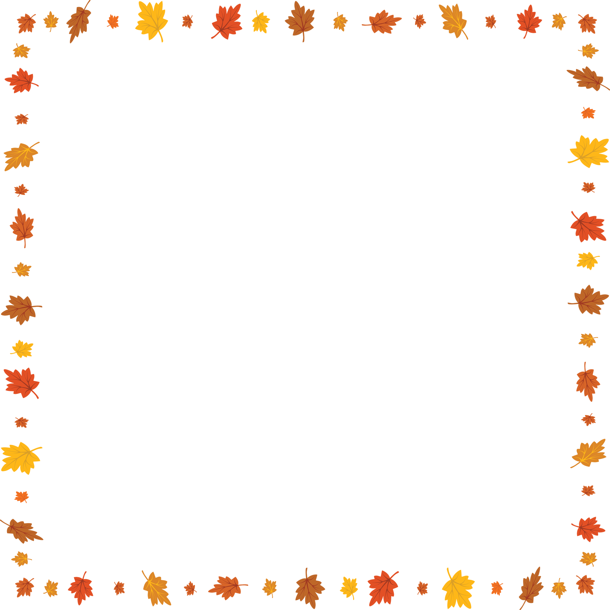 Autumn Leaves Border Design