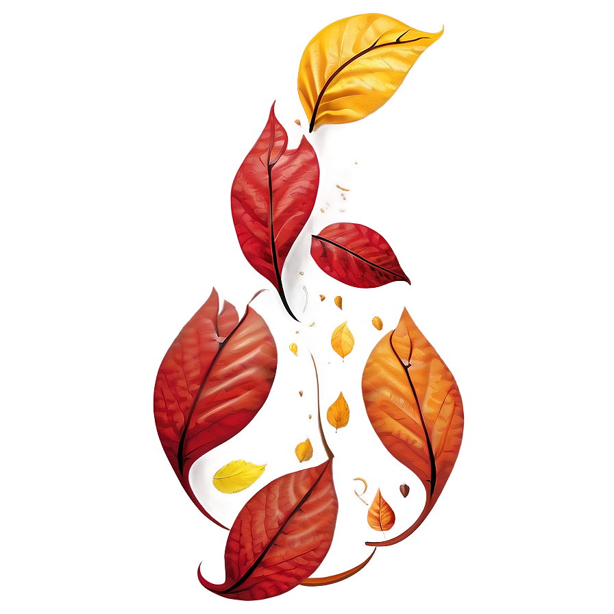 Autumn Leaves Swirl Png Rpj22