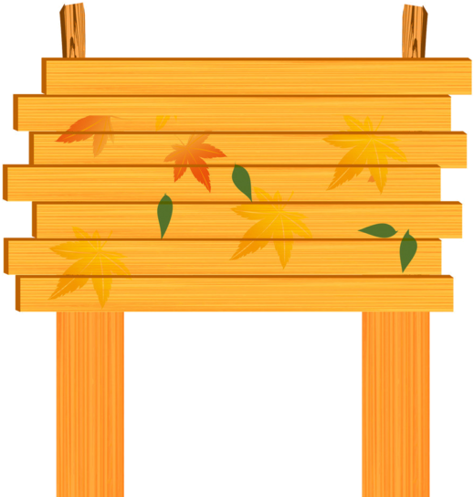 Autumn Leaves Wooden Sign