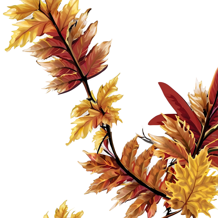 Autumn Leaves Wreath Png 05242024