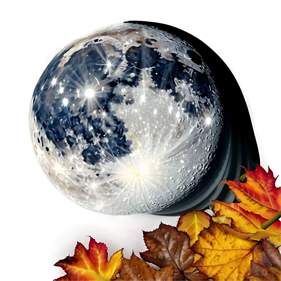 Autumn Moonlit Night Png 06112024