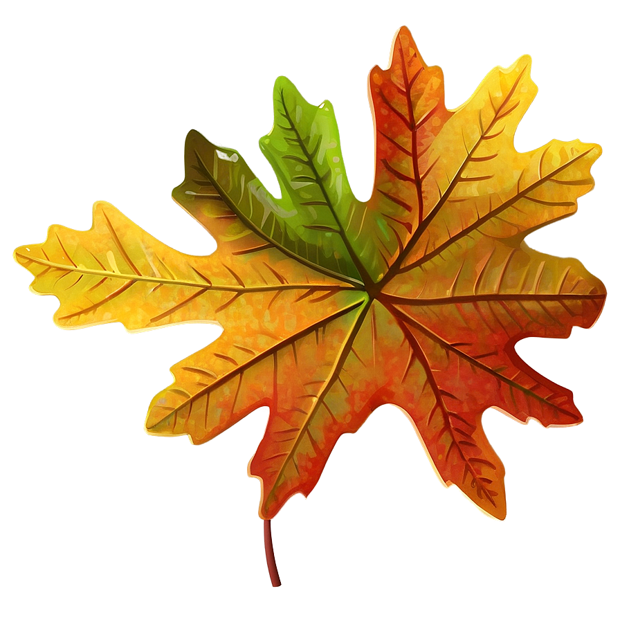 Autumn Oak Leaf Clipart Png 06292024