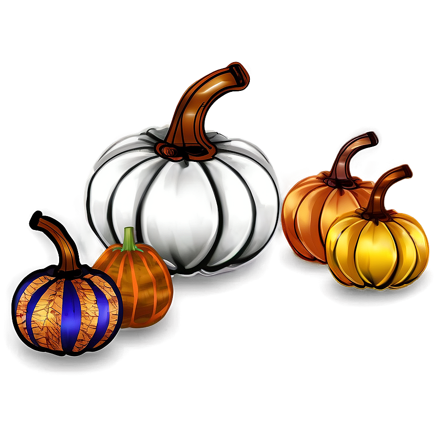 Autumn Pumpkin Decor Png Ked