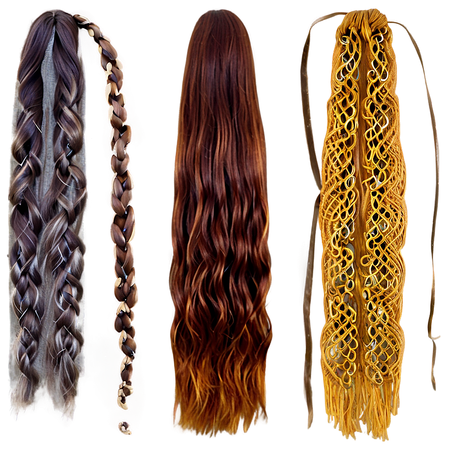 Autumn Tones Long Hair Png 4