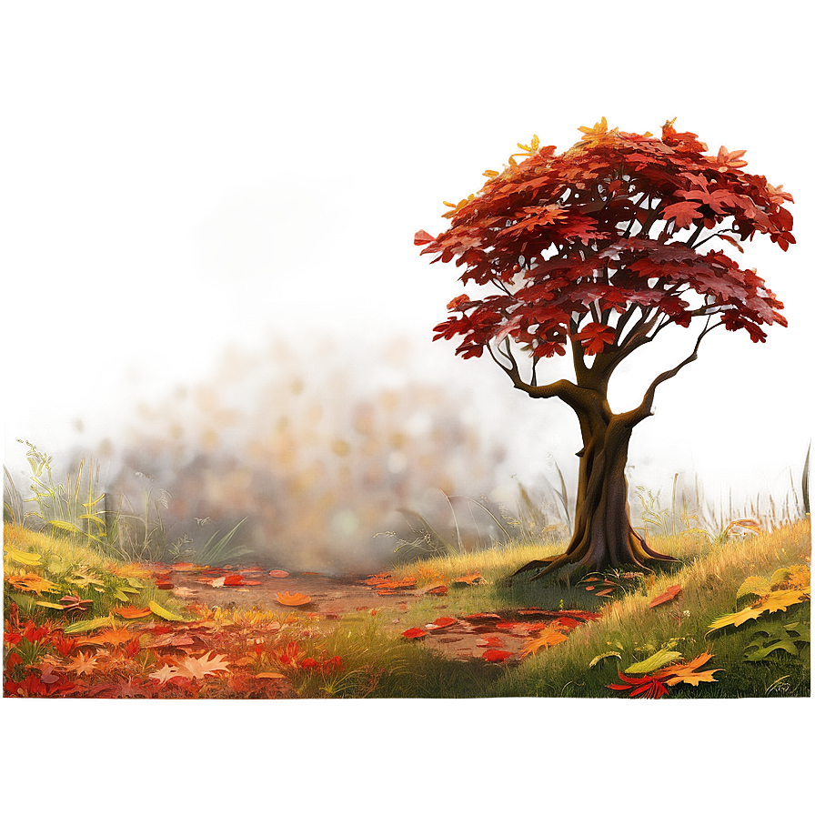 Autumn Tree Landscape Png 06122024