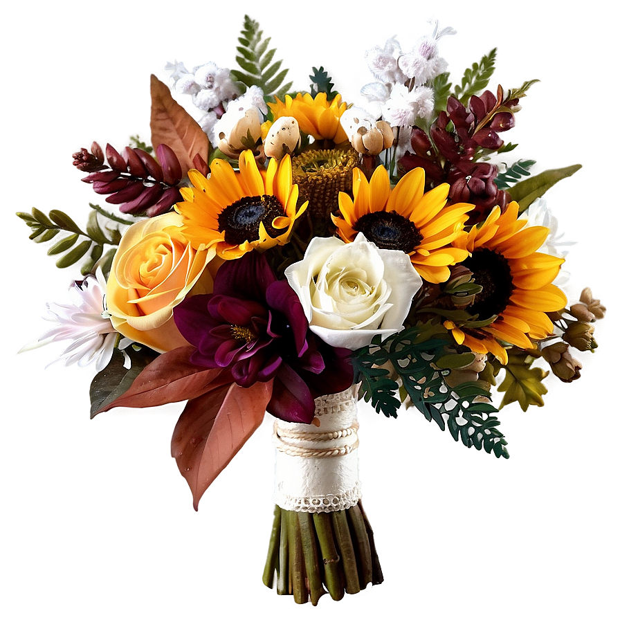 Autumn Wedding Bouquets Png Vns53