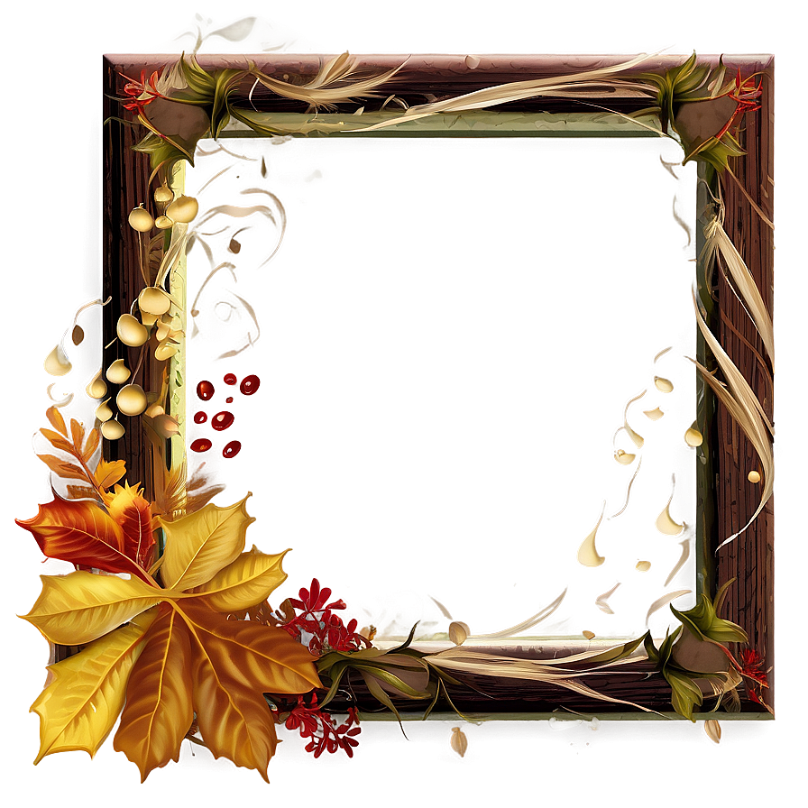 Autumn Wedding Frame Png 90