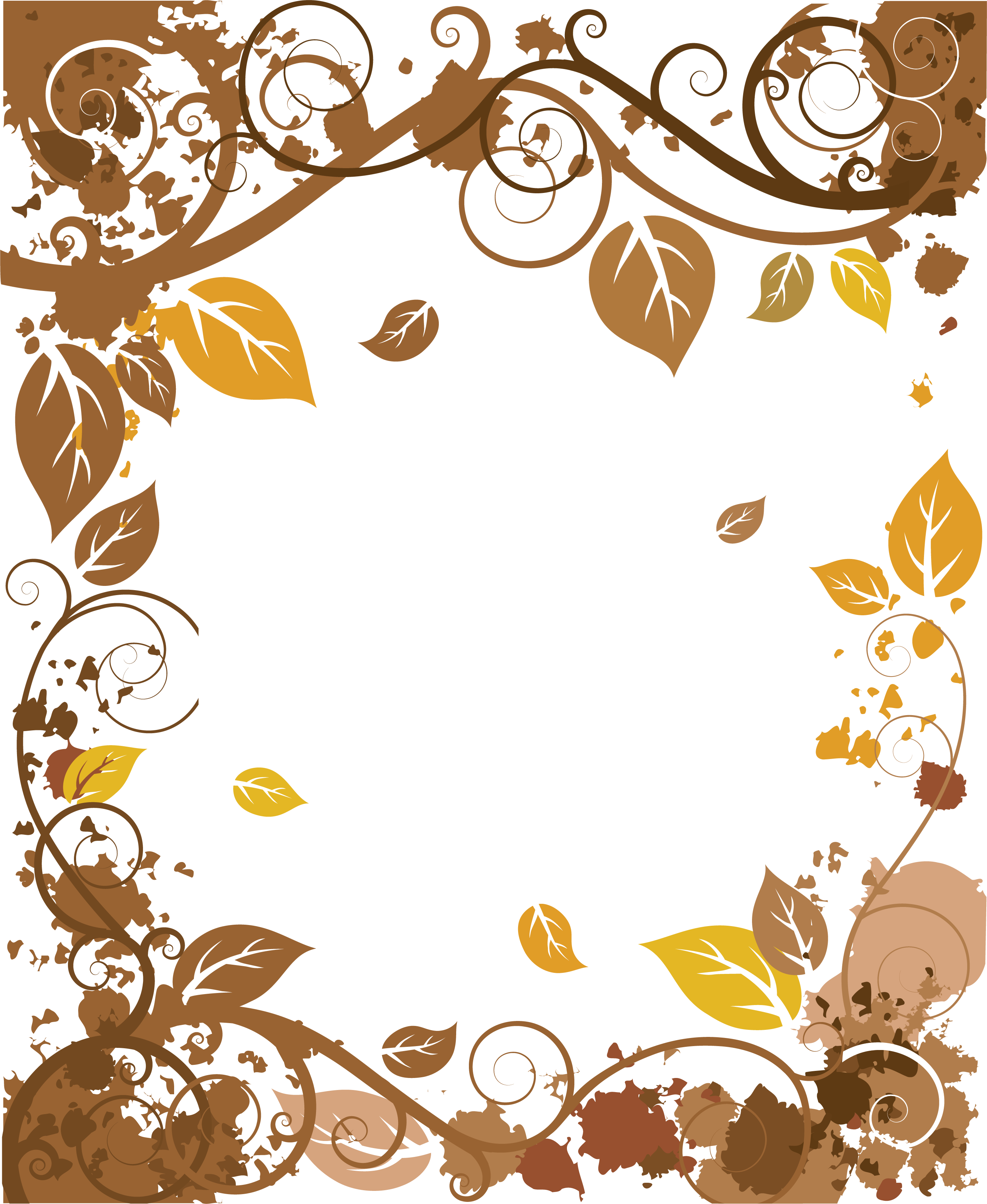 Autumnal Love Frame Design