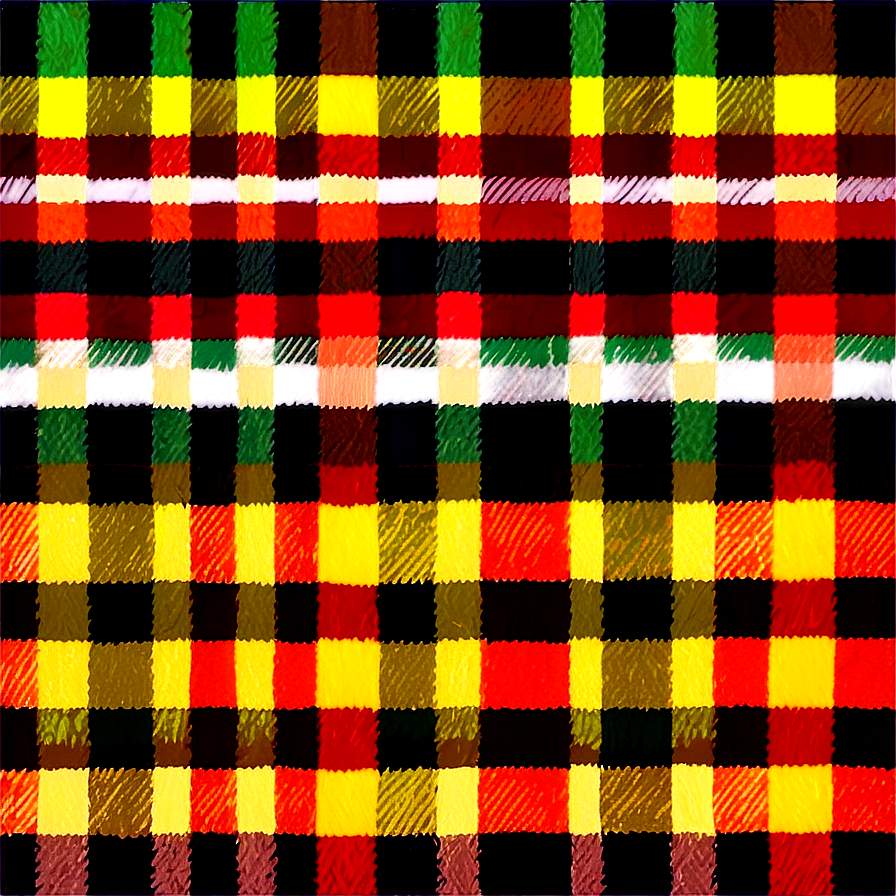 Autumnal Plaid Fabric Png Bhc33