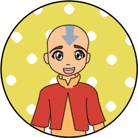 Avatar Aang Cartoon Portrait