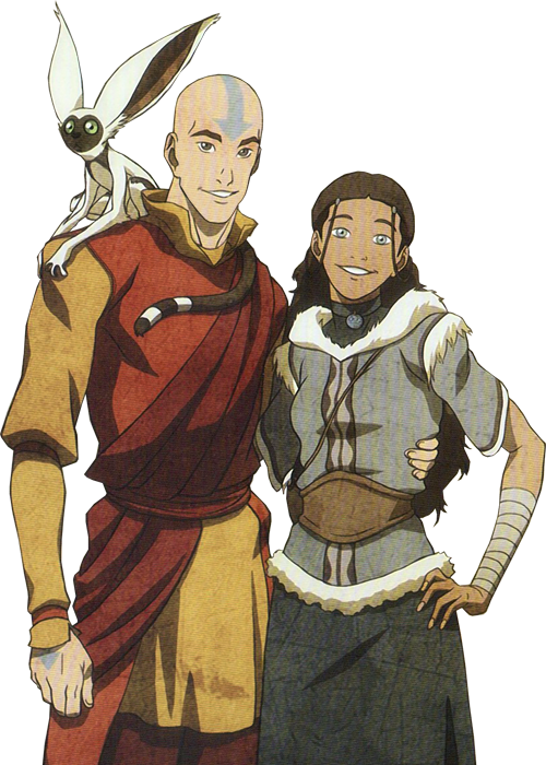 Avatar Aang Kataraand Momo Friends