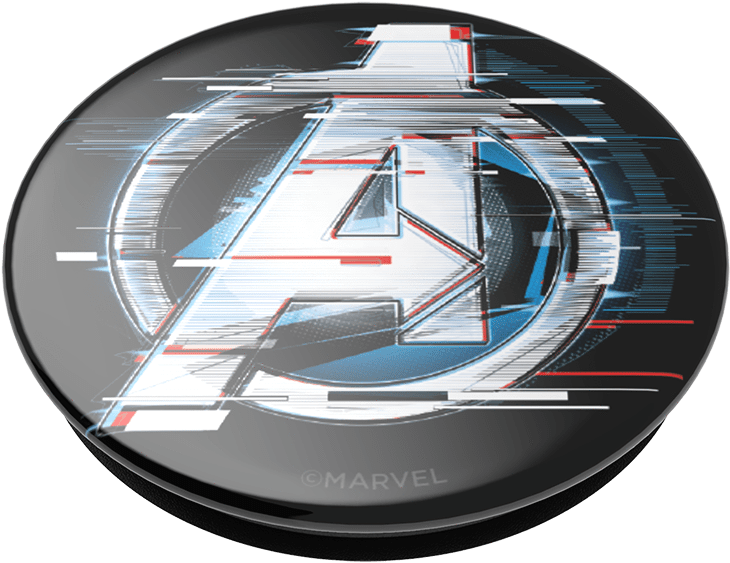 Avengers Logo Glitch Effect