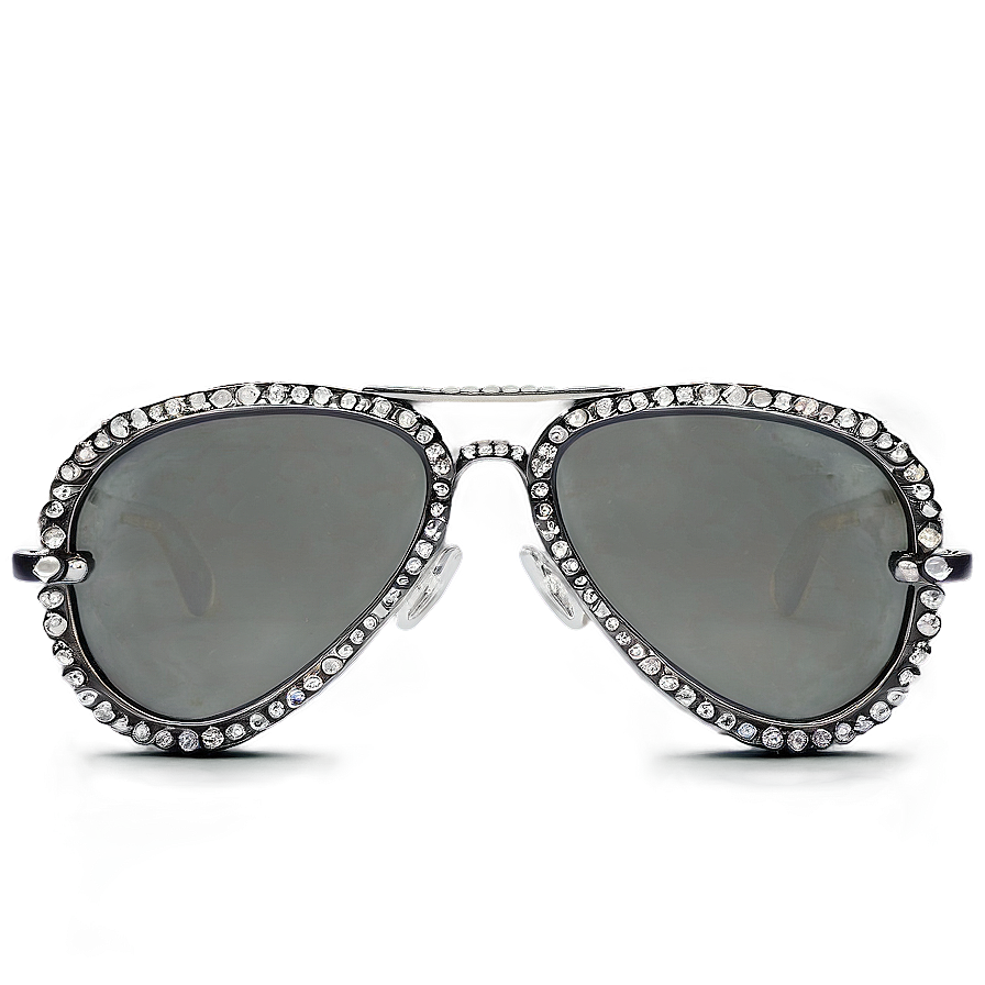 Aviator Glasses With Diamond Trim Png Wxd32