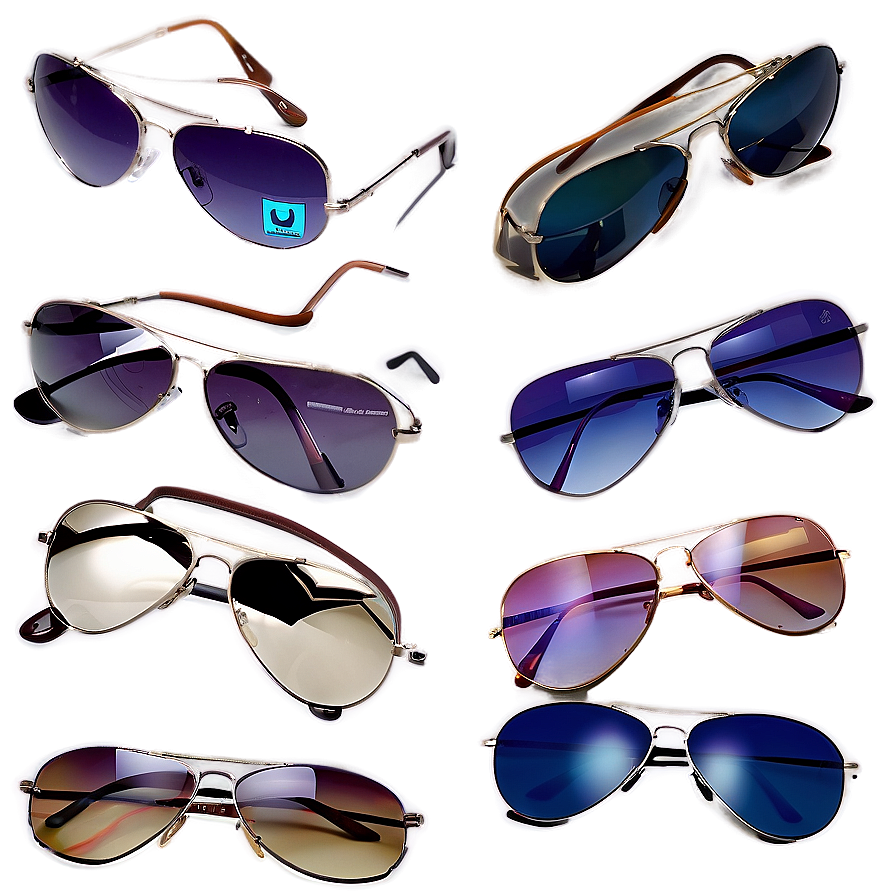 Aviators With Gradient Lenses Png Rof