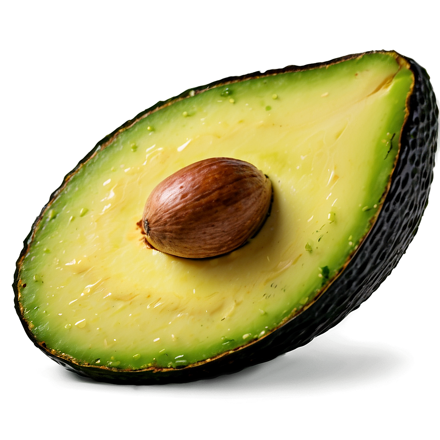 Avocado Slice Side View Png 32