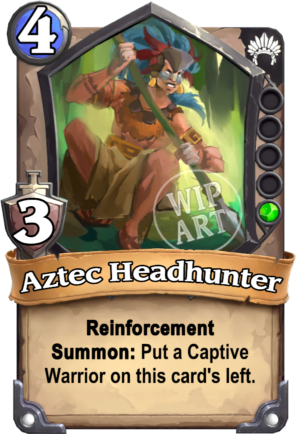 Aztec Headhunter Card Art