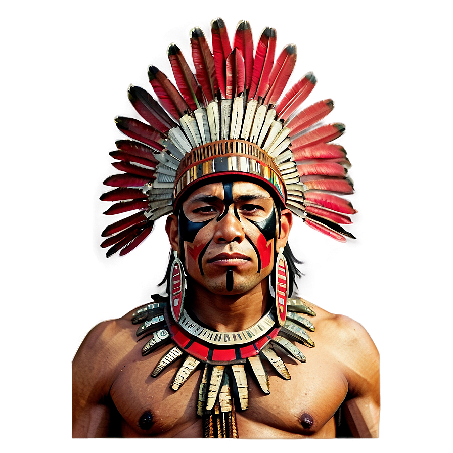 Aztec Warrior Historical Painting Png 28