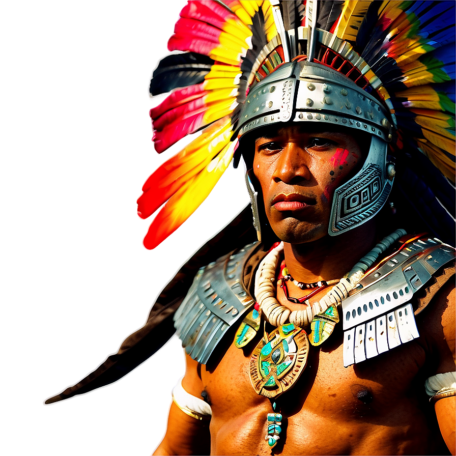 Aztec Warrior In Full Armor Png 06252024