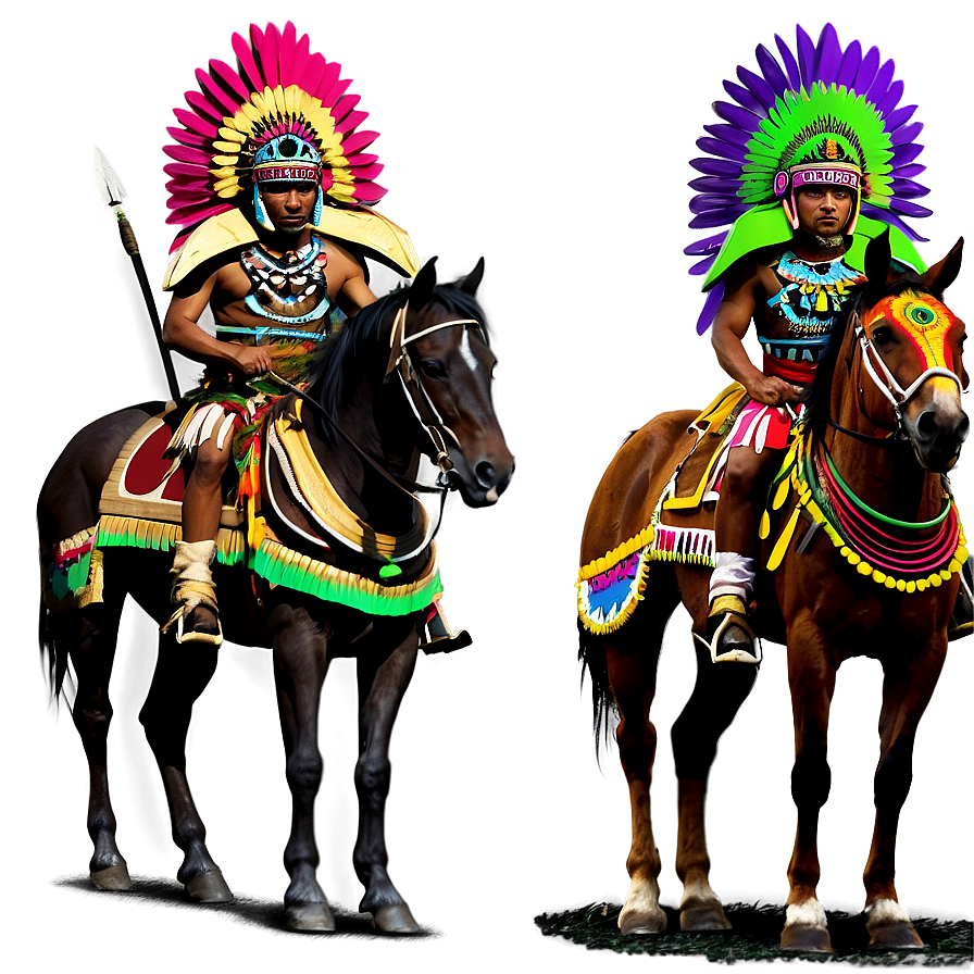 Aztec Warrior On Horseback Png 74