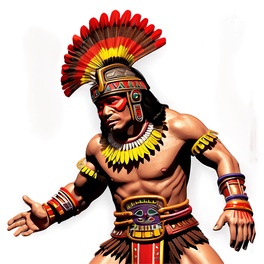 Aztec Warrior Sacrifice Scene Png Obr