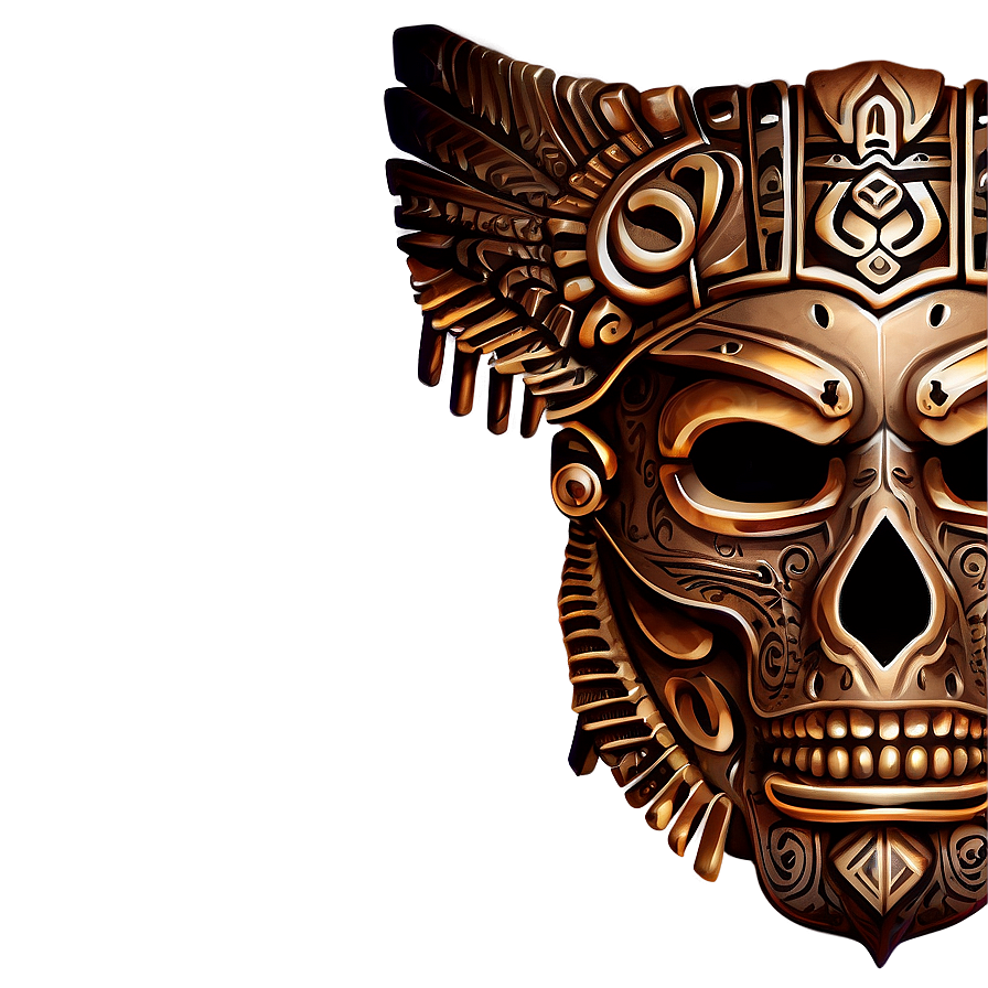 Aztec Warrior Skull Mask Png 17