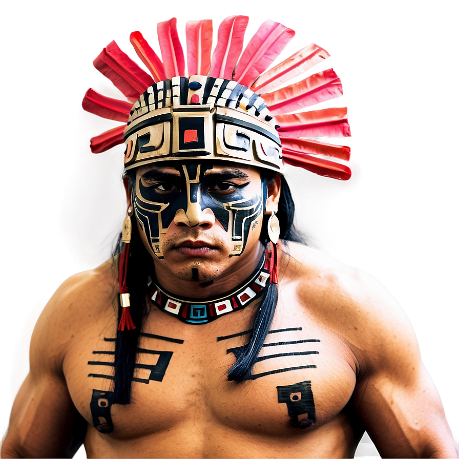 Aztec Warrior Tattoo Art Png 74