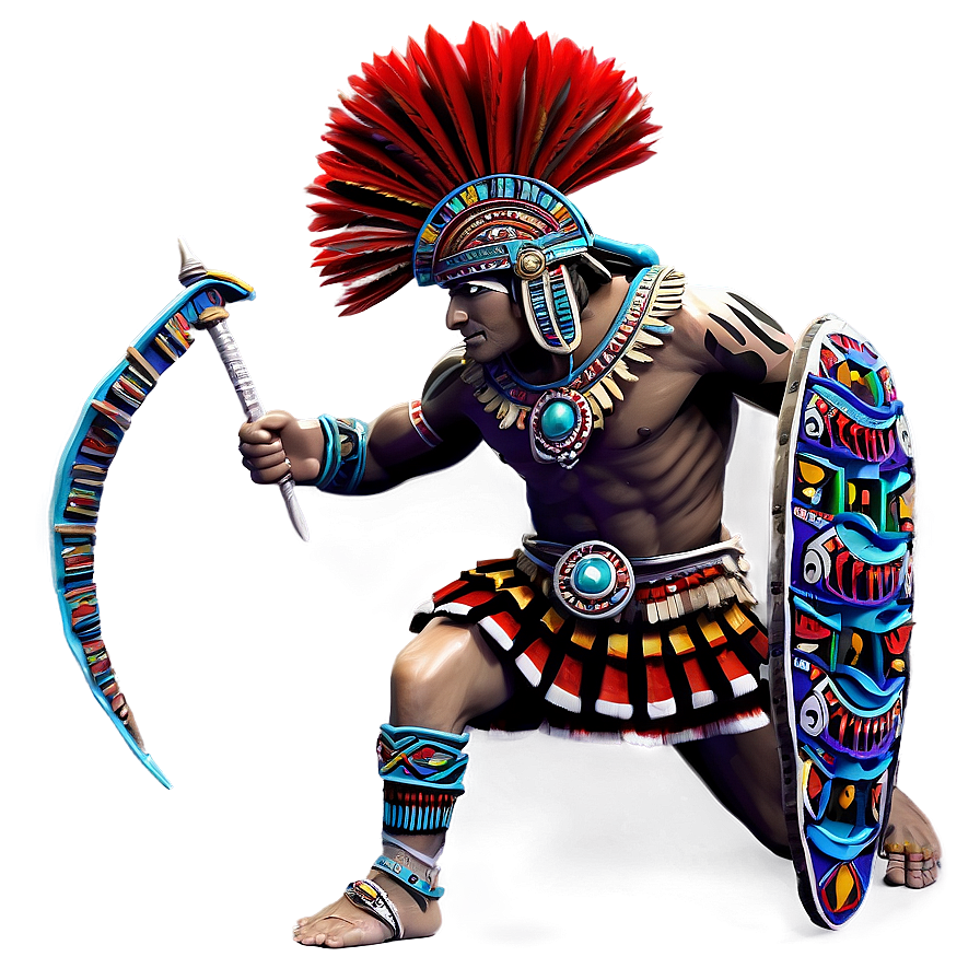 Aztec Warrior Underwater Scene Png 63