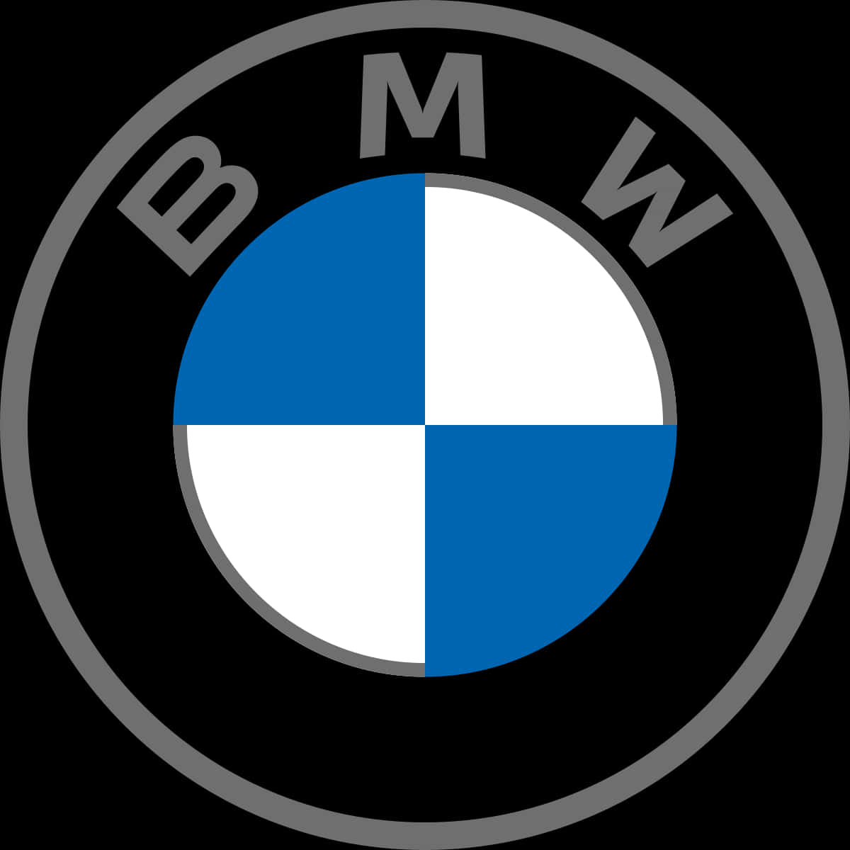 B M W Logo Blackand White