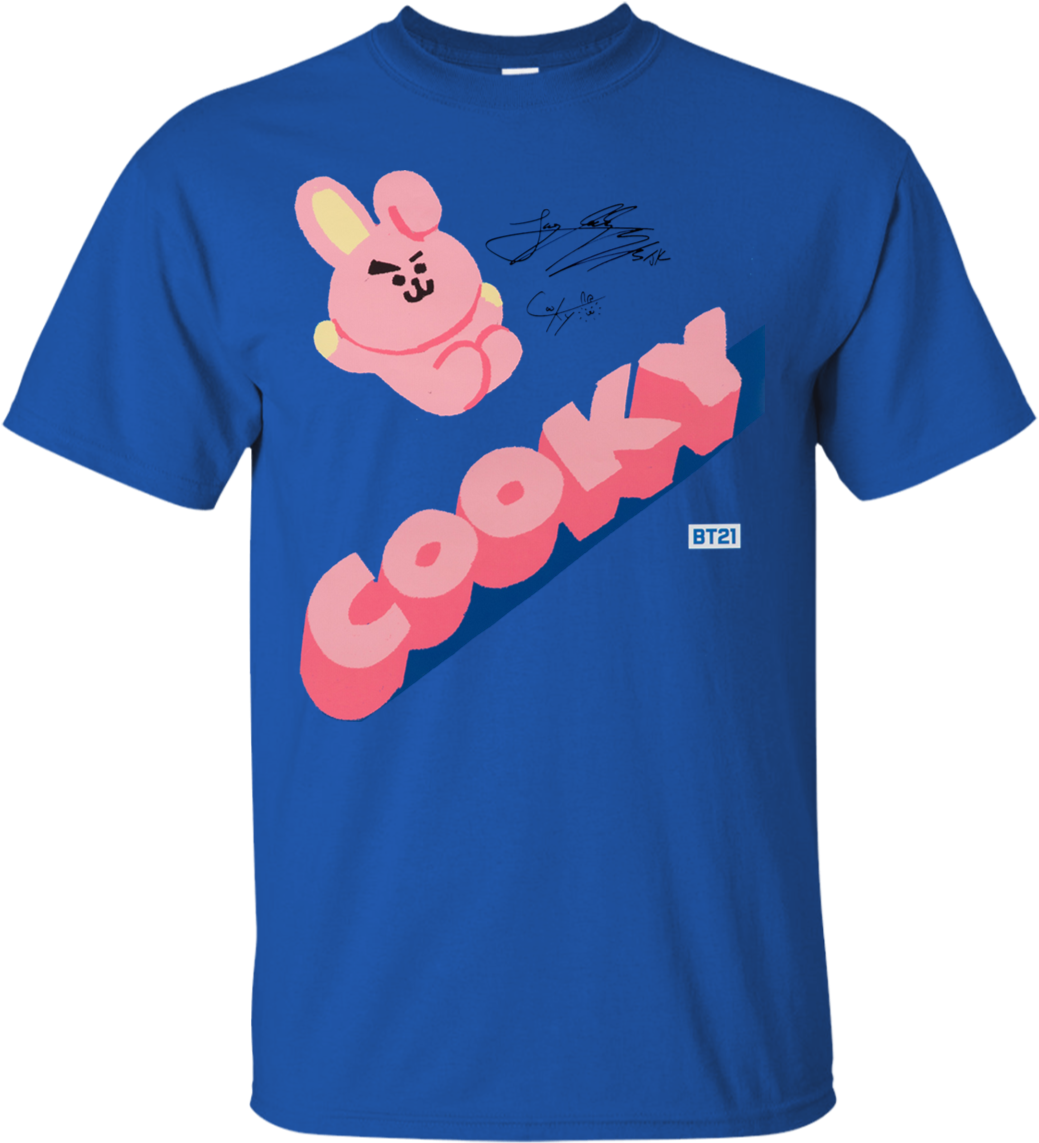 B T21 Cooky Blue Tshirt Design