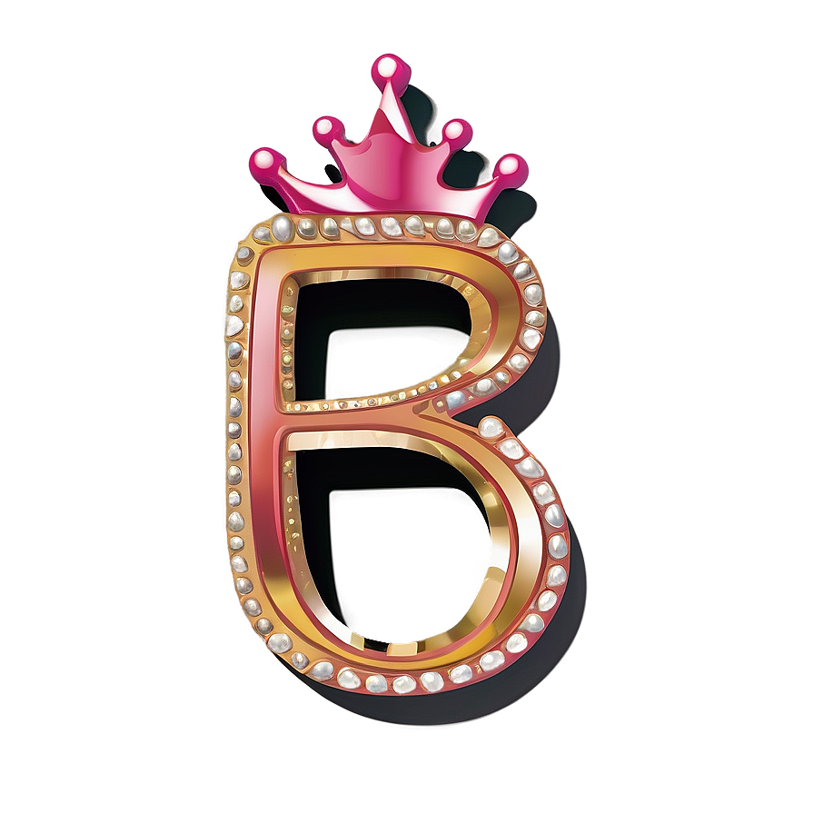 B With Crown Png Oco75