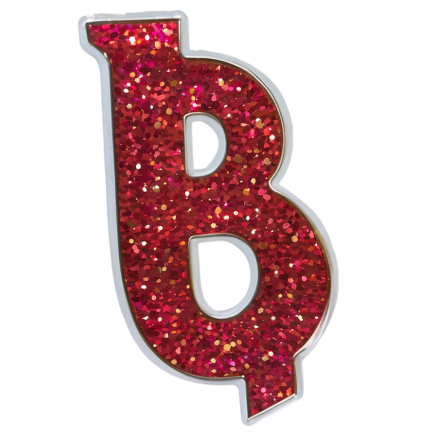 B With Glitter Png 56