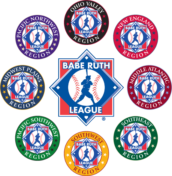 Babe Ruth Baseball Regions Emblems