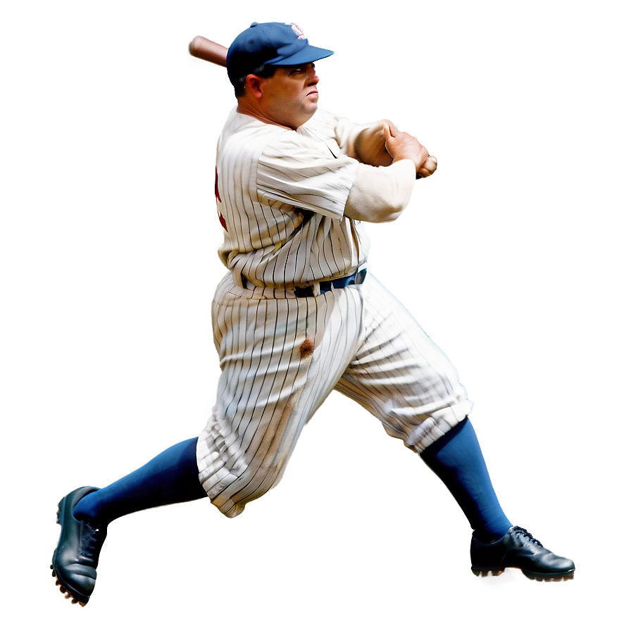 Babe Ruth In Action Png Xyb23