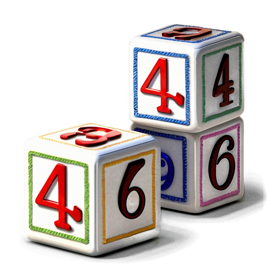 Baby Blocks With Numbers Png Ewb