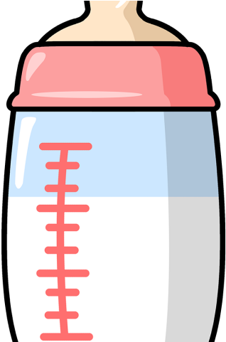 Baby Bottle Cartoon Illustration