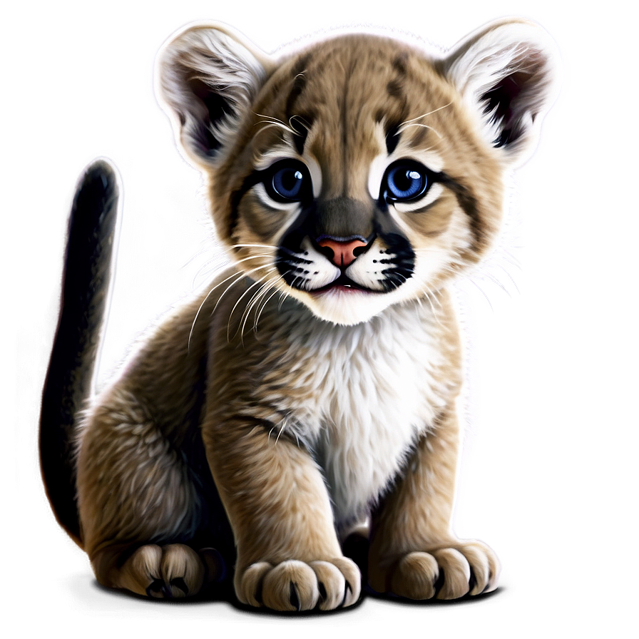 Baby Cougar Cub Png 06202024