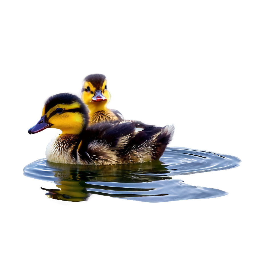 Baby Ducks Swimming Png 30