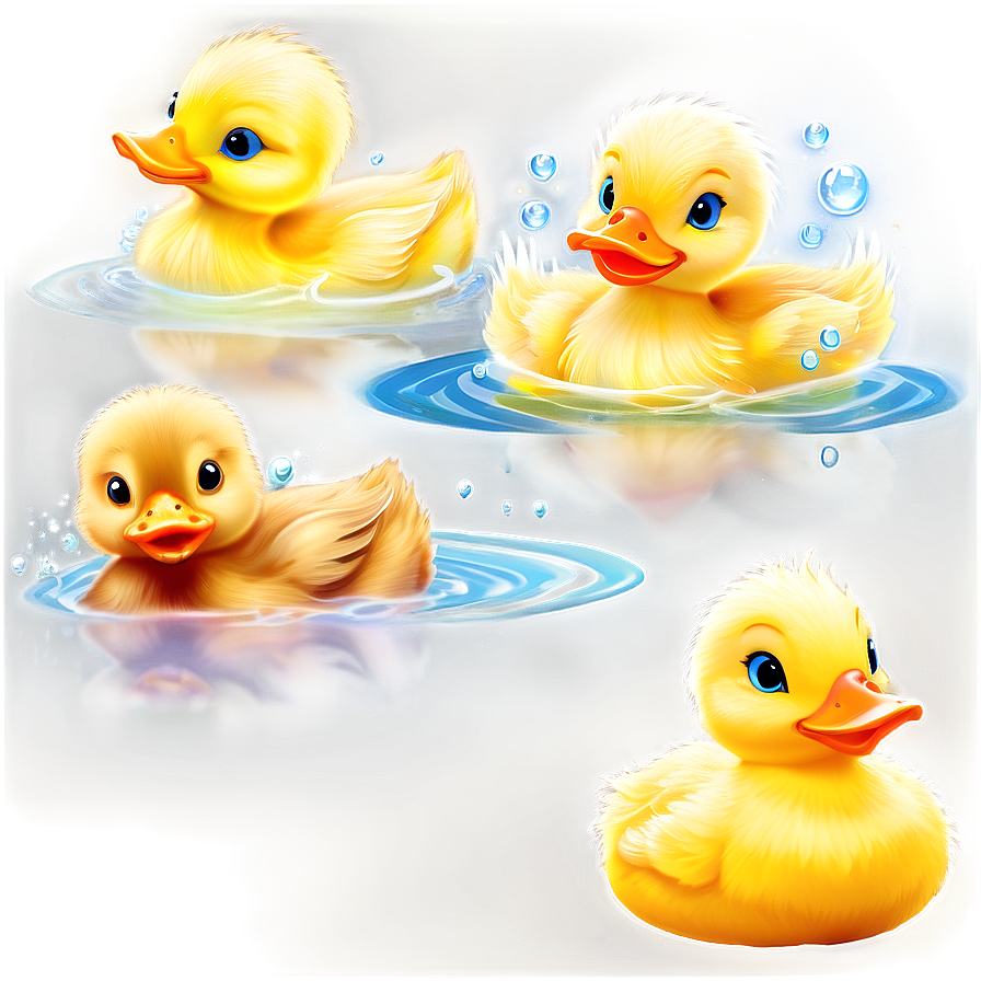 Baby Ducks Swimming Png 40