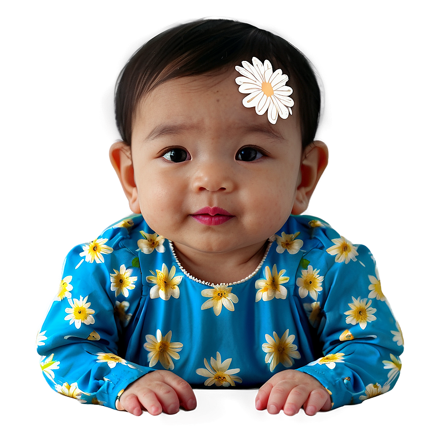 Baby Girl In Flower Dress Png 89