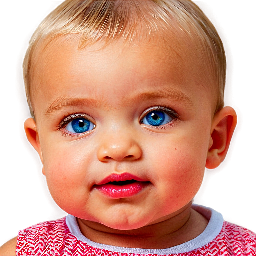 Baby Girl With Sparkling Eyes Png 06122024